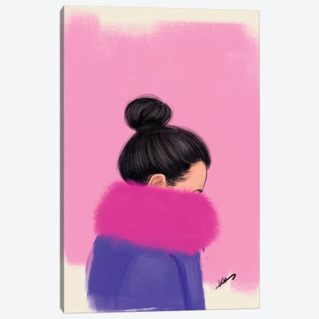 Top Knot Canvas Print #RDE225} by Rongrong DeVoe Canvas Wall Art