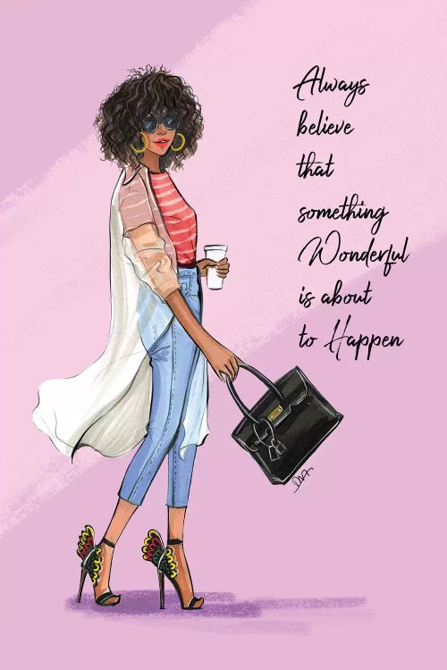 Afro Monday by Rongrong DeVoe wall art