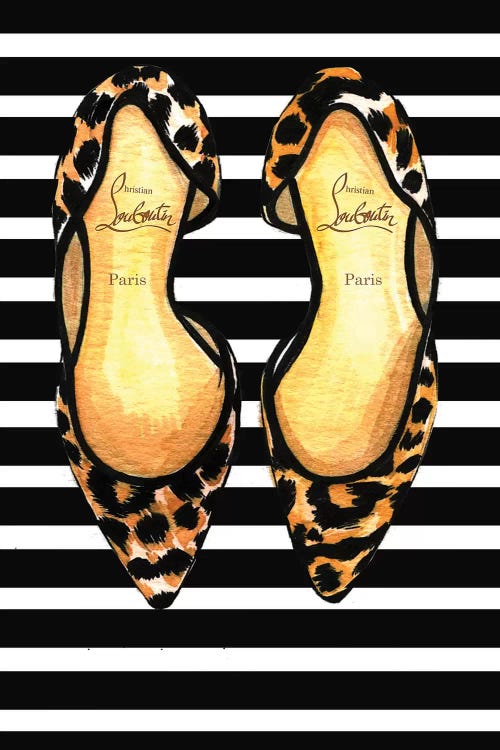 Christian Louboutin And Stripes by Rongrong DeVoe wall art