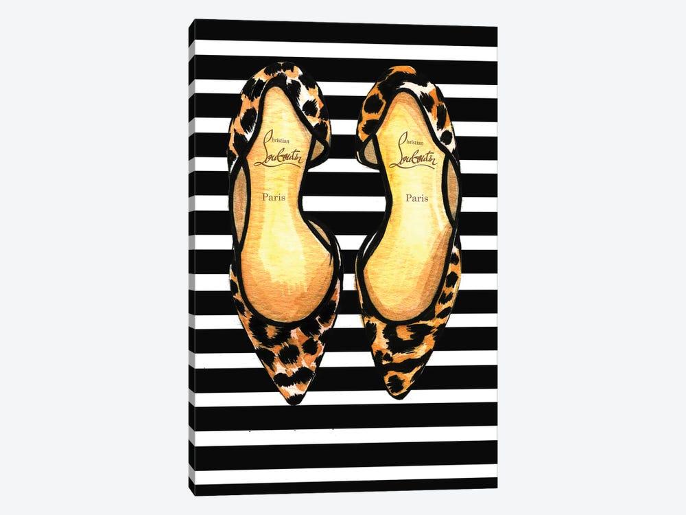 Christian Louboutin And Stripes by Rongrong DeVoe 1-piece Canvas Art Print
