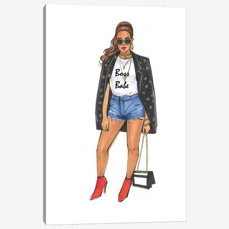 Boss Babe - Beyonce Canvas Print #RDE250} by Rongrong DeVoe Canvas Artwork