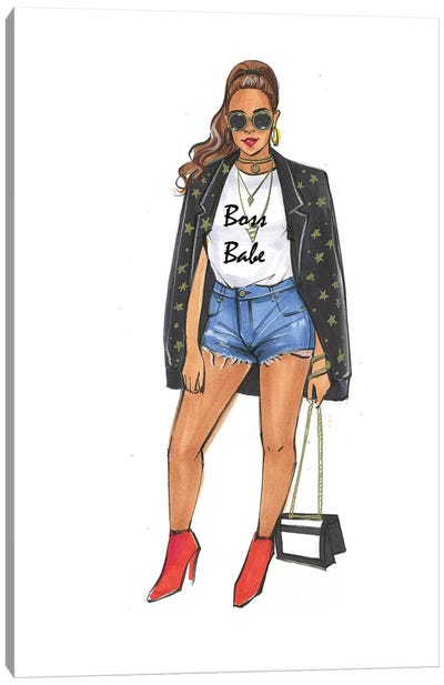 Boss Babe - Beyonce Canvas Art Print - Rongrong DeVoe