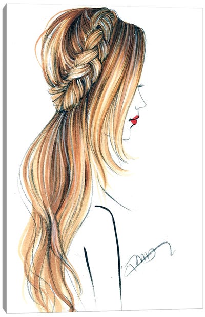 Good Hair Day Canvas Art Print - Rongrong DeVoe