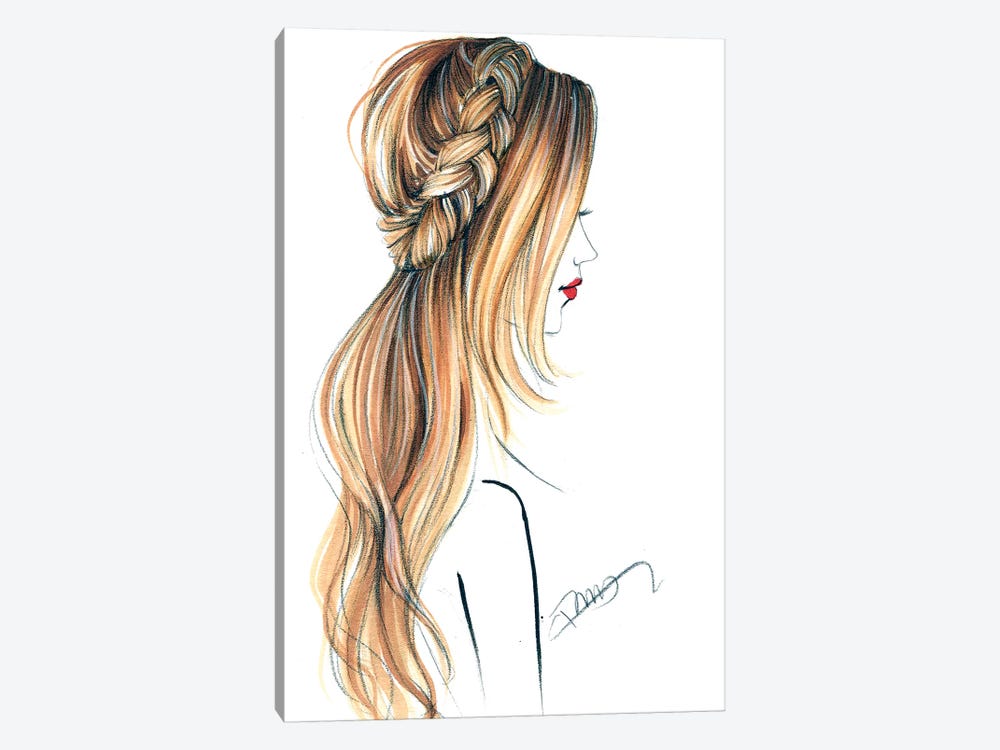 Good Hair Day by Rongrong DeVoe 1-piece Canvas Print