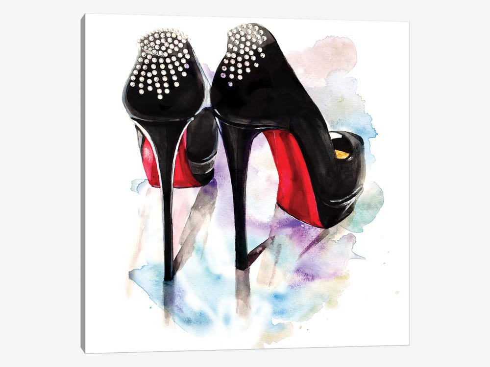Christian Louboutin Classic Heels by Rongrong DeVoe 1-piece Canvas Artwork