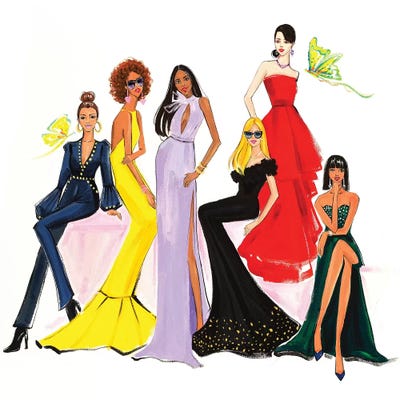 Fashion Ladies Canvas Print by Rongrong DeVoe | iCanvas