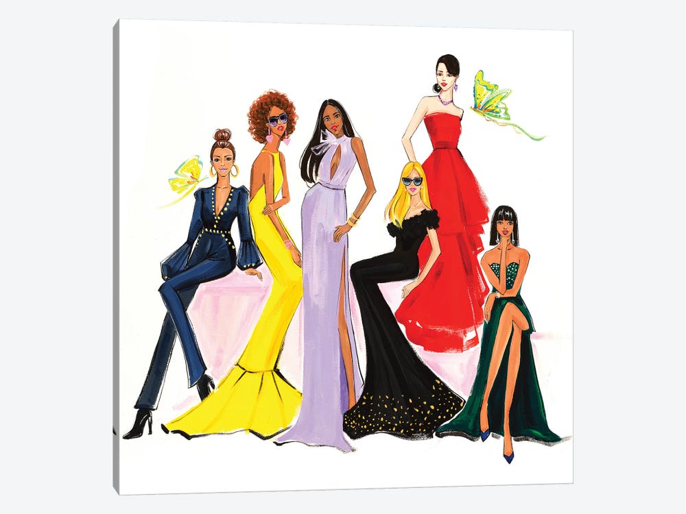Fashion Ladies by Rongrong DeVoe 1-piece Canvas Artwork