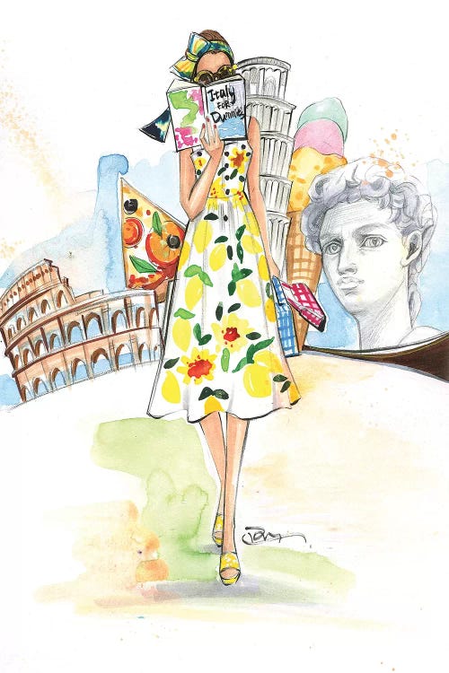 Rome Here I Come by Rongrong DeVoe wall art