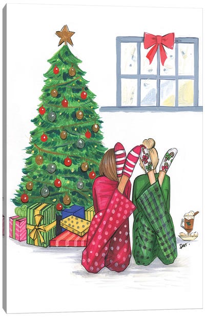 Christmas We Are Together Canvas Art Print - Home for the Holidays