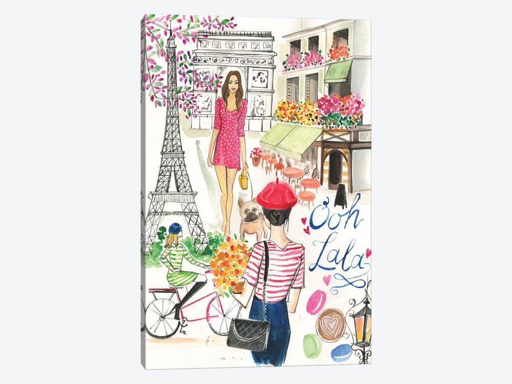 Paris In The Spring by Rongrong DeVoe 1-piece Canvas Wall Art