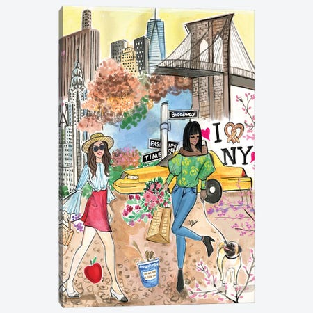 Spring In New York City Canvas Print #RDE299} by Rongrong DeVoe Canvas Art