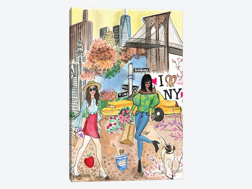 Spring In New York City by Rongrong DeVoe 1-piece Canvas Print