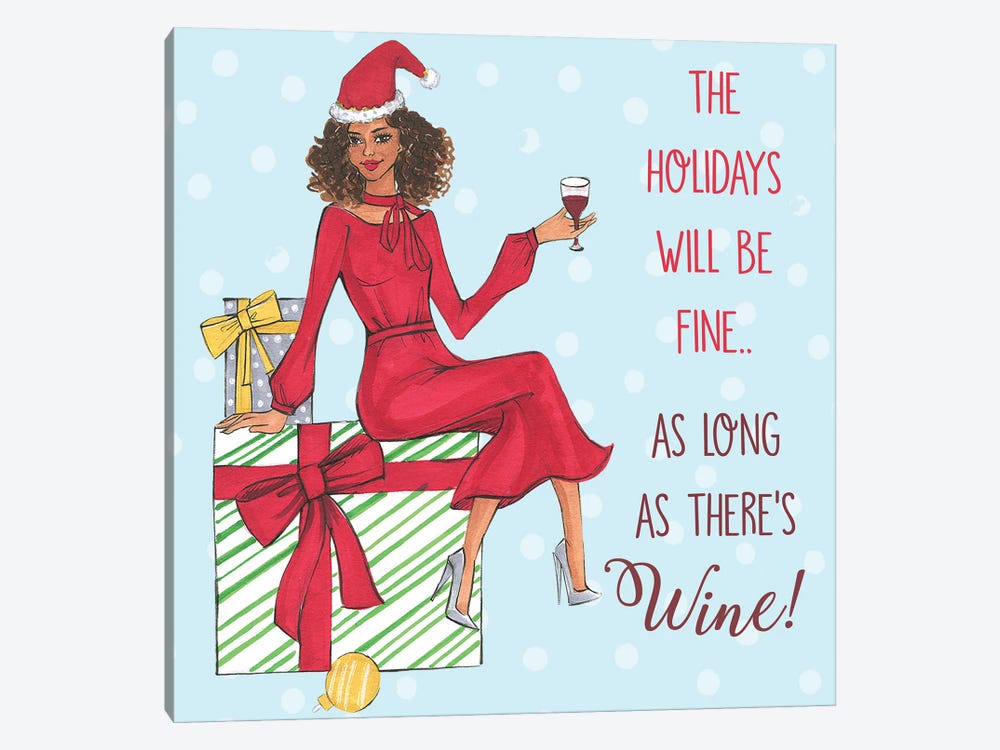 Holiday Wine by Rongrong DeVoe 1-piece Canvas Print