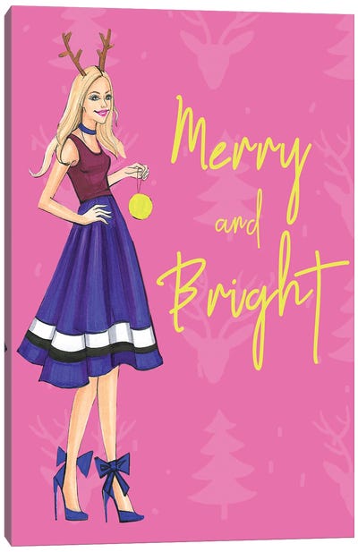 Merry And Bright Canvas Art Print - Rongrong DeVoe