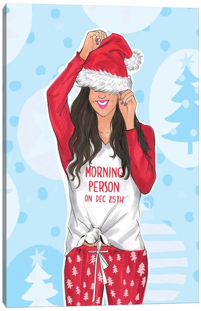 Morning Person Canvas Art Print - Home for the Holidays