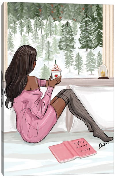 Winter Wonderland Dark Complexion Canvas Art Print - Holiday Eats & Treats