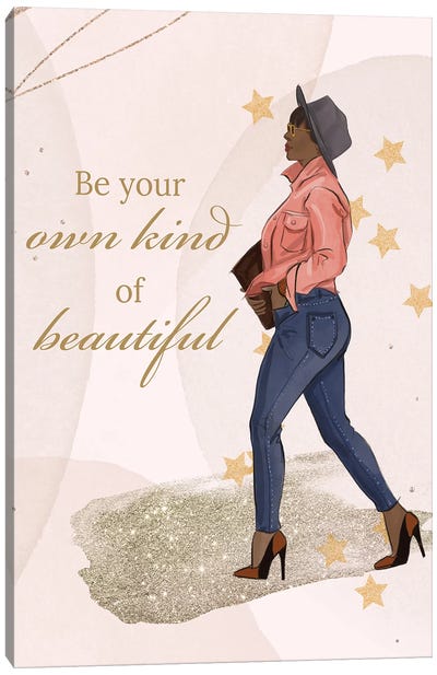 Be Your Own Kind Canvas Art Print - Women's Coat & Jacket Art