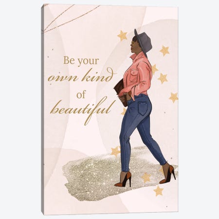 Be Your Own Kind Canvas Print #RDE318} by Rongrong DeVoe Art Print