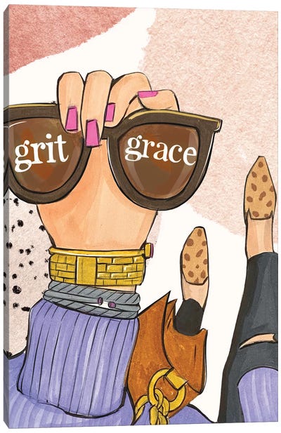 Grit And Grace Canvas Art Print - Rongrong DeVoe