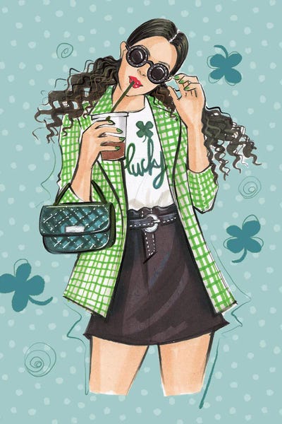 Lucky by Rongrong DeVoe metal wall art