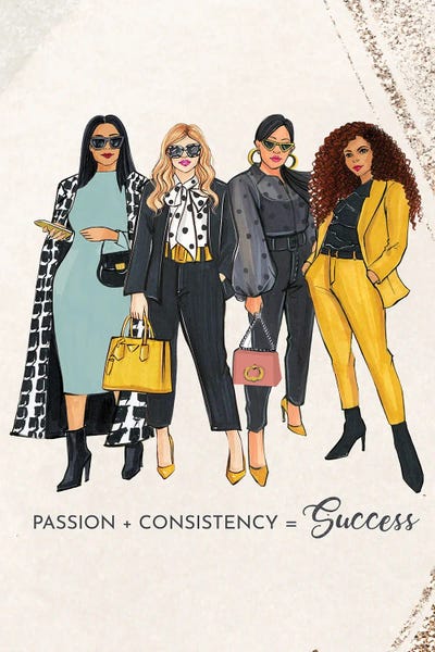 Passion And Consistency by Rongrong DeVoe metal wall art