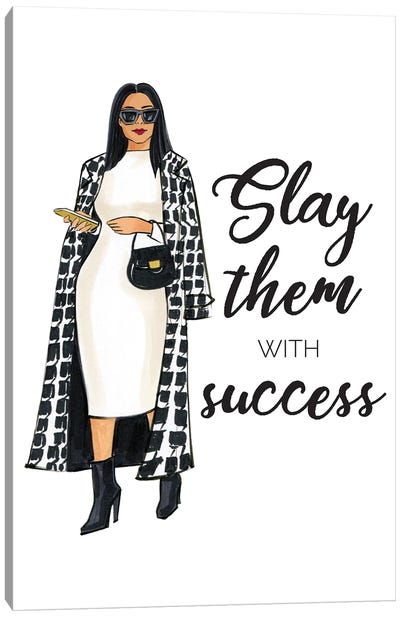 Slay Them With Success Canvas Art Print - Rongrong DeVoe