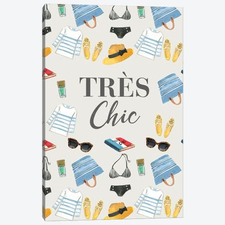 Tres Chic Canvas Print #RDE346} by Rongrong DeVoe Canvas Print