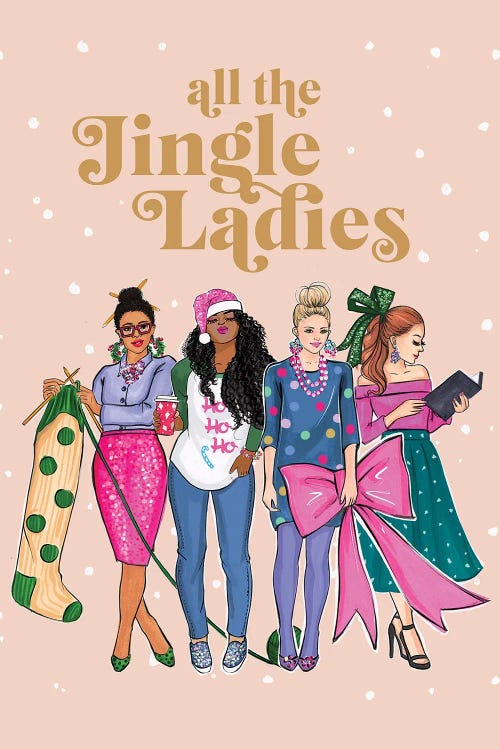 All The Jingle Ladies by Rongrong DeVoe wall art