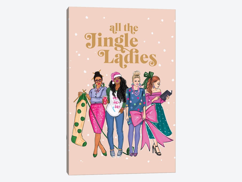 All The Jingle Ladies by Rongrong DeVoe 1-piece Canvas Print