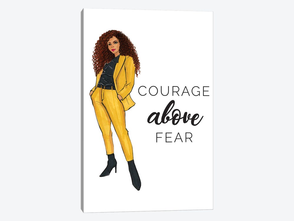 Courage Above Fear by Rongrong DeVoe 1-piece Canvas Artwork