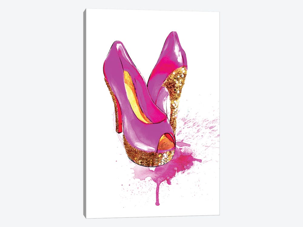 Glitter High Heel by Rongrong DeVoe 1-piece Art Print