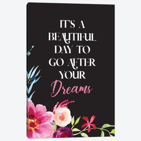 Go After Your Dreams Canvas Print #RDE361} by Rongrong DeVoe Canvas Wall Art