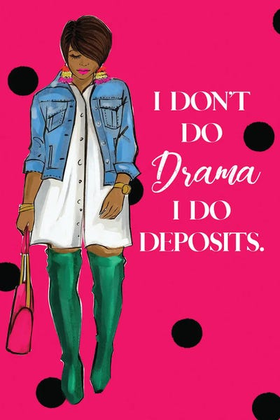 Polka Dot: I Don't Do Drama by Rongrong DeVoe