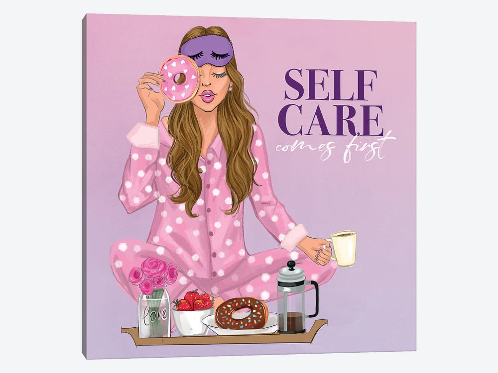 Self Care Comes First I by Rongrong DeVoe 1-piece Canvas Print