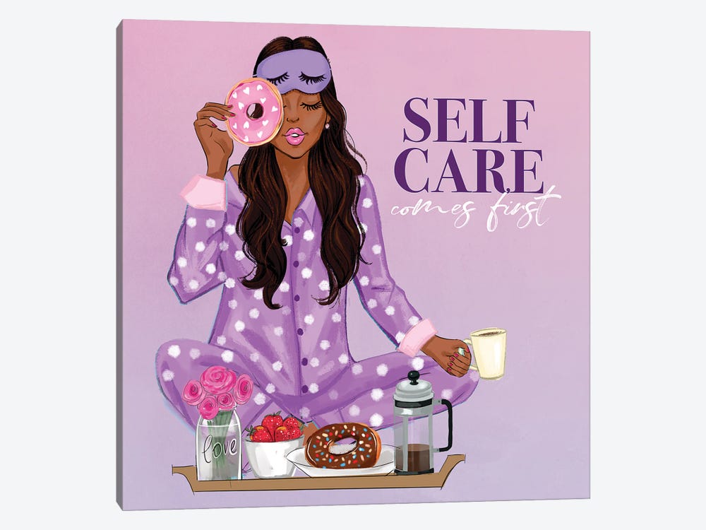 Self Care Comes First II by Rongrong DeVoe 1-piece Canvas Art