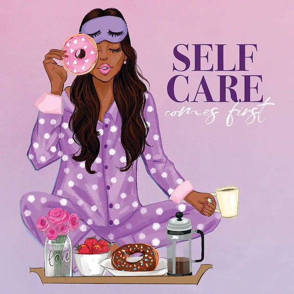 Fine Art Print: Self Care Comes First II by Rongrong DeVoe