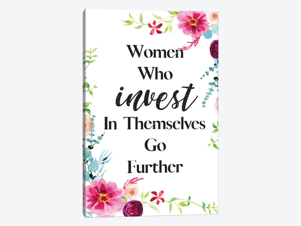 Women Who Invest by Rongrong DeVoe 1-piece Canvas Art Print
