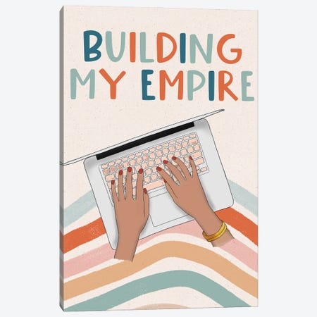 Building My Empire Canvas Print #RDE369} by Rongrong DeVoe Canvas Wall Art