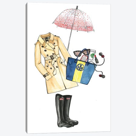 In Case It Will Rain Canvas Print #RDE39} by Rongrong DeVoe Canvas Wall Art