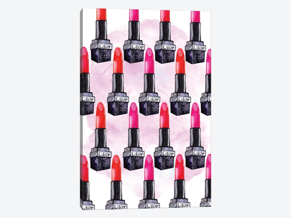 Lipstick Dior Collection by Rongrong DeVoe 1-piece Canvas Art Print