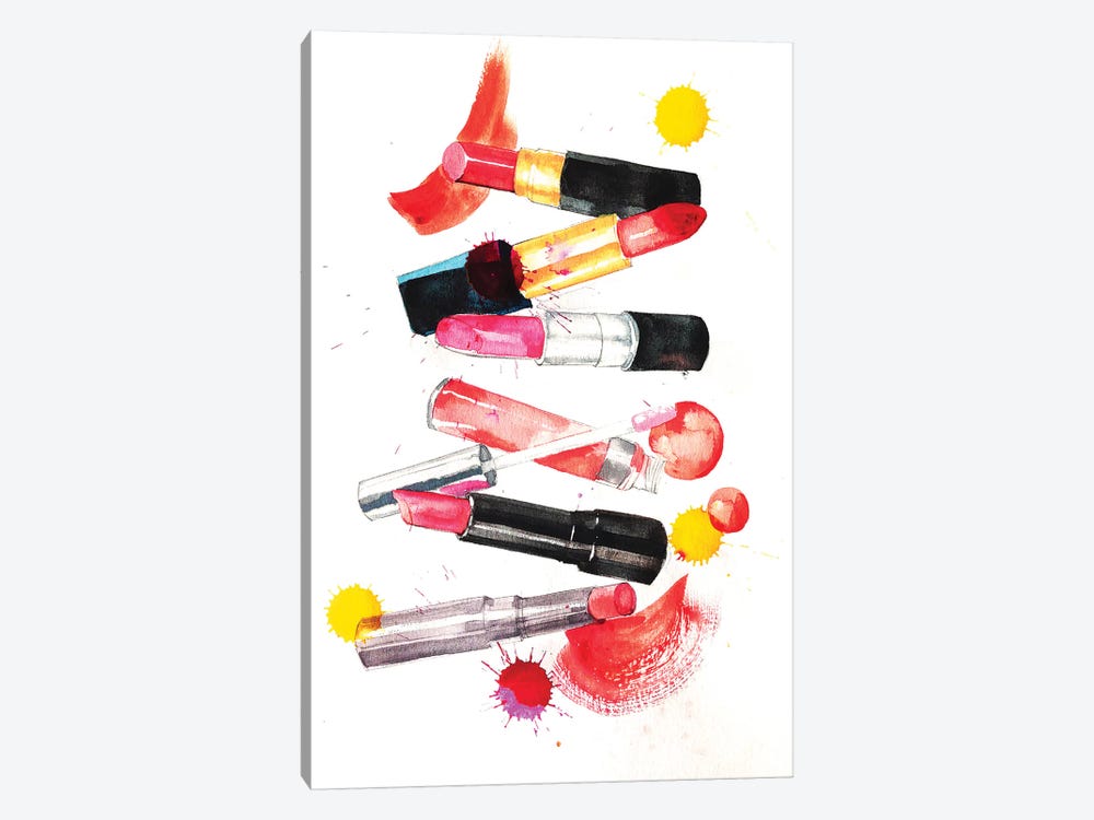 Lipsticks Collection by Rongrong DeVoe 1-piece Canvas Art