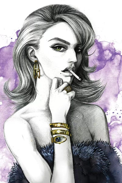 Smoking: Purple by Rongrong DeVoe