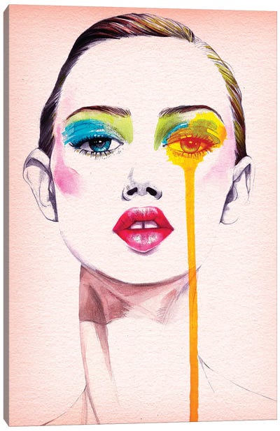 Make Up Canvas Art Print - Rongrong DeVoe