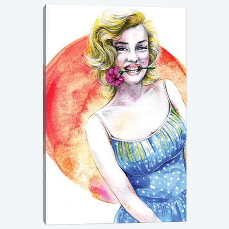 Marilyn Monroe Canvas Print #RDE51} by Rongrong DeVoe Canvas Art