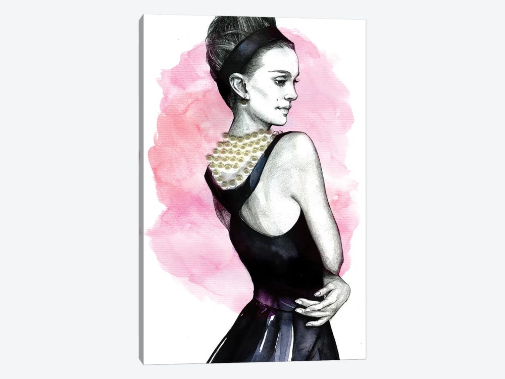 Natalie Portman by Rongrong DeVoe 1-piece Canvas Print