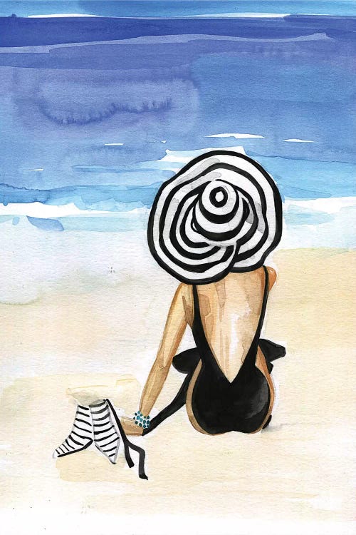 Beach Time by Rongrong DeVoe wall art