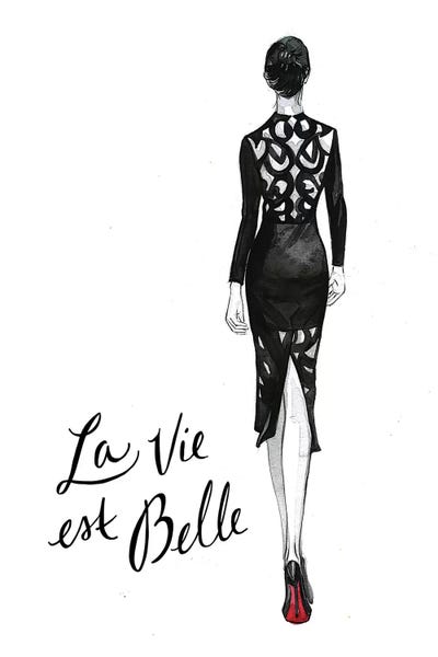 Black & White Pop Culture Art: Backview by Rongrong DeVoe