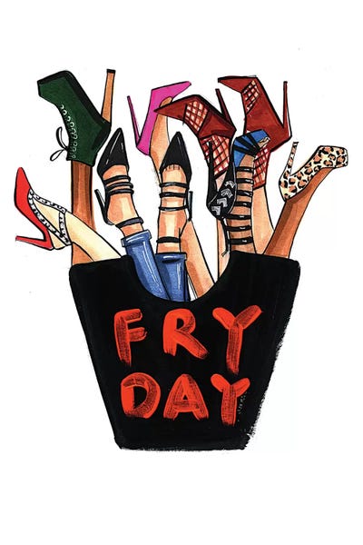 Rongrong DeVoe: Fry-day (Shoes) by Rongrong DeVoe
