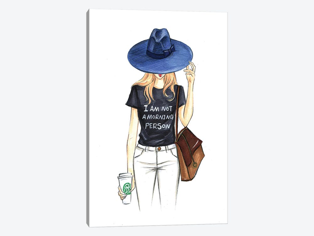 I Am Not A Morning Person by Rongrong DeVoe 1-piece Art Print