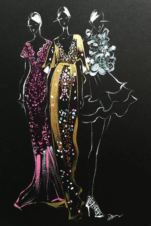 Inspired Fashion Illustration (Couture Gowns)